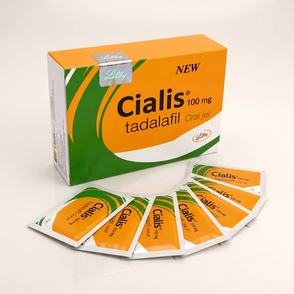 Cialis 7x100 mg żel doustny pudełko