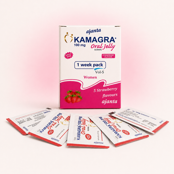 Kamagra truskawkowy żel doustny 5x100mg